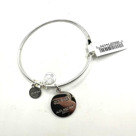 Alex & Ani Coco Skull Bracelet Disney Parks NWT Halloween Charm Silver Bangle - Picture 2 of 6